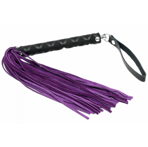 Bőr ostor Purple Swish (35 cm)
