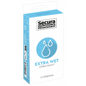 Secura Extra Wet – extra síkosított óvszerek (12 db)
