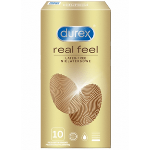 Durex Real Feel – latexmentes óvszerek (10 db)