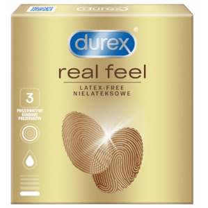 Durex Real Feel – latexmentes óvszerek (3 db)