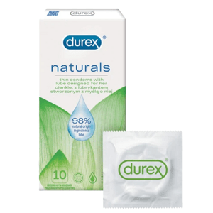 Durex Naturals – vékony óvszerek (10 db)