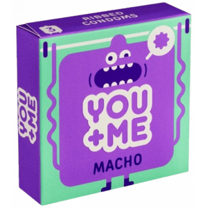 You Me MACHO - bordázott óvszerek (3 db)