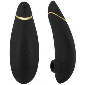 Womanizer Premium II nyomás vibrátor, fekete + ajándék Toybag