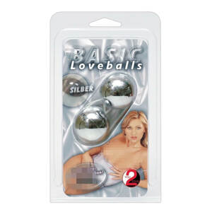 Basic Loveballs - Gésagolyó-duó Ezüst színben