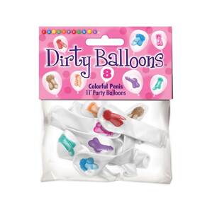 Dirty Balloons - pénisz mintás léggömb (8db)