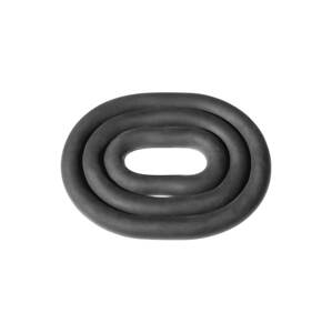 Perfect Fit - ultra rugalmas péniszgyűrű szett - fekete (2 db)