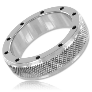 Metalhard Knurling rozsdamentes acél péniszgyűrű 45mm